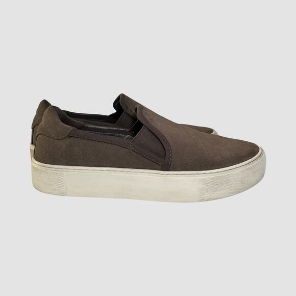 UGG Brown Suede Slip-On Sneakers Women's Size 8 (EU 39) Casual Comfort Shoes - Picture 7 of 11